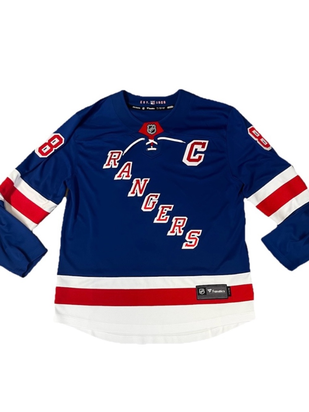 NWT Jacob Trouba New York Rangers NHL Jersey Fanatics Sample Men’s Large